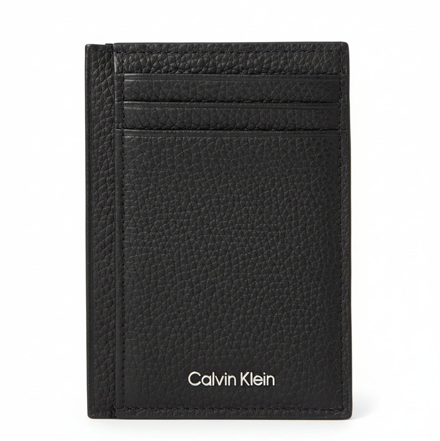 Calvin Klein black leather card casewallet