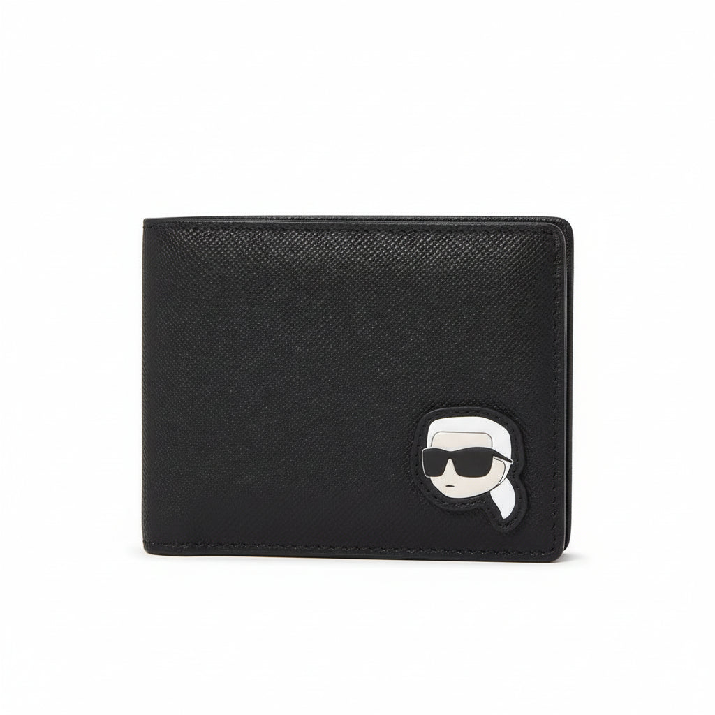Karl Lagerfeld KIkonik 2.0 bifold wallet in black