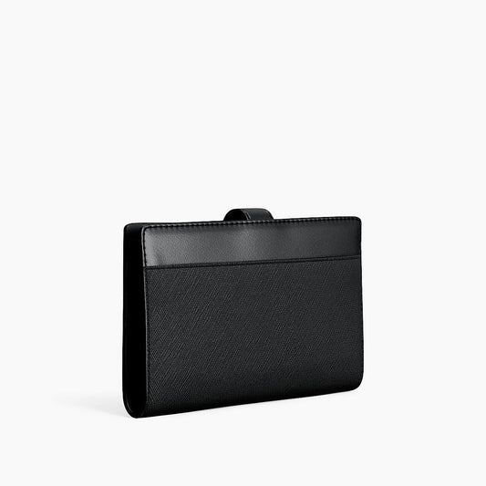 Michael Kors Greenwich Medium Saffiano Leather Bi Fold Wallet in black