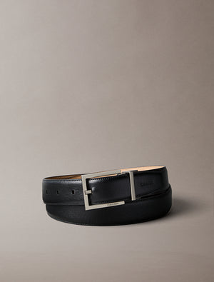 Calvin Klein buckle black leather belt