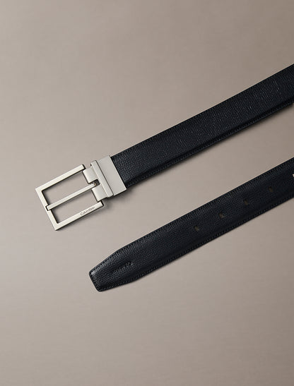 Calvin Klein buckle black leather belt