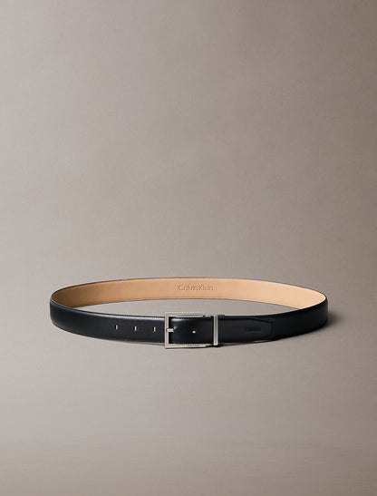 Calvin Klein buckle black leather belt