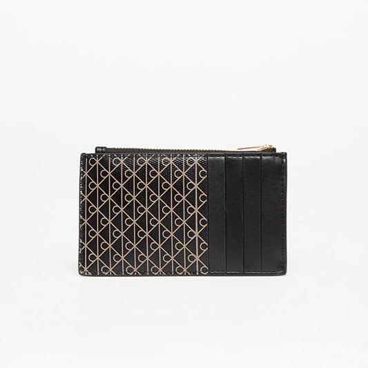 Calvin Klein Allover Emblem Logo Accordion Card Case