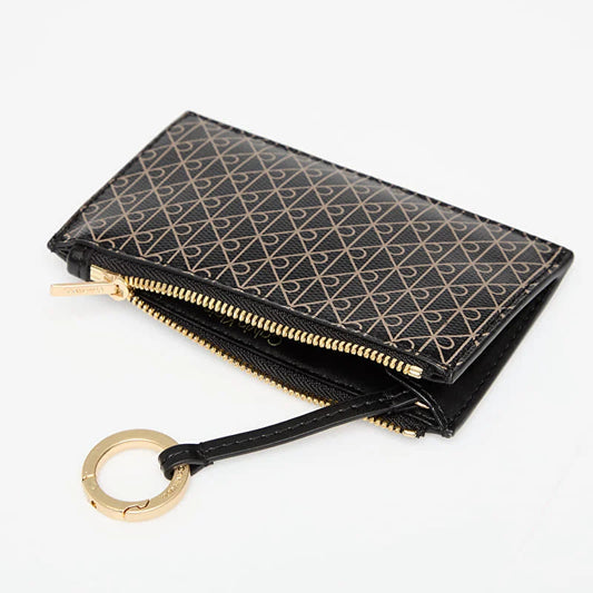 Calvin Klein Allover Emblem Logo Accordion Card Case