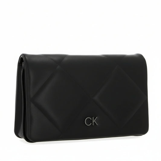 Calvin Klein Re-Lock Quilt Shoulder Bag in black