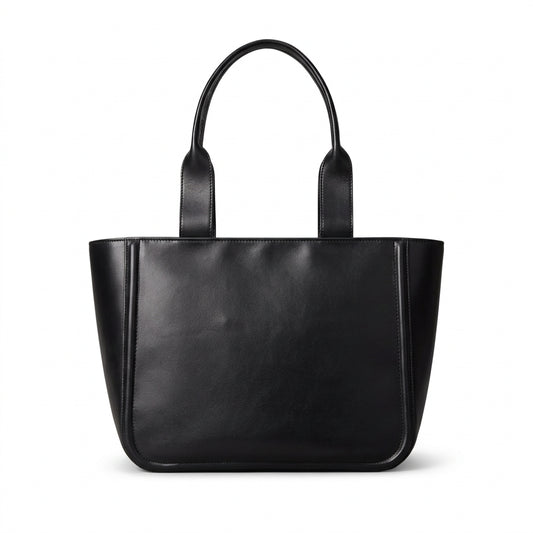 Calvin Klein Embossed Monogram Tote Bag in black
