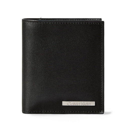 Calvin Klein Plaque Logo Slim Bifold Wallet