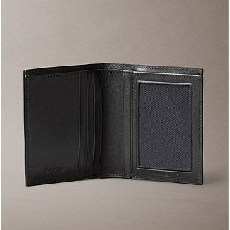 Calvin Klein Plaque Logo Slim Bifold Wallet