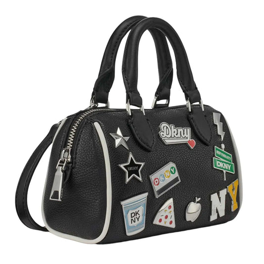 DKNY black Nell Mini Satchel Crossbody