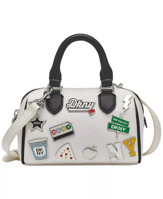 DKNY white Nell Mini Satchel Crossbody