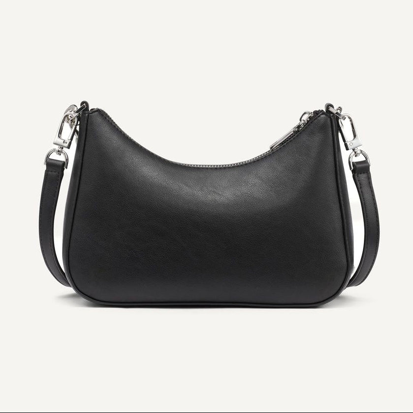 DKNY Blacksilver Jenna Demi Small Crossbody Handbag
