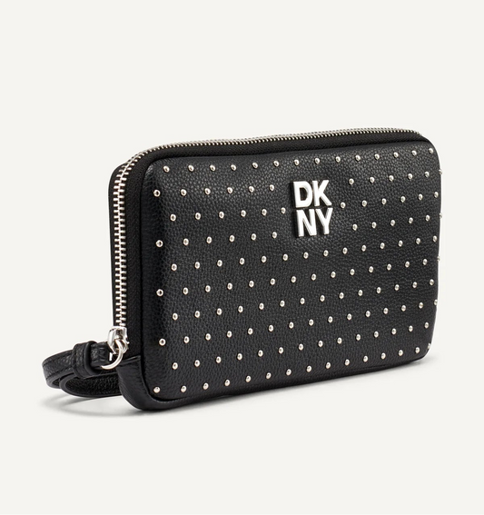 DKNY black Jenny Large Zip Around Wallet