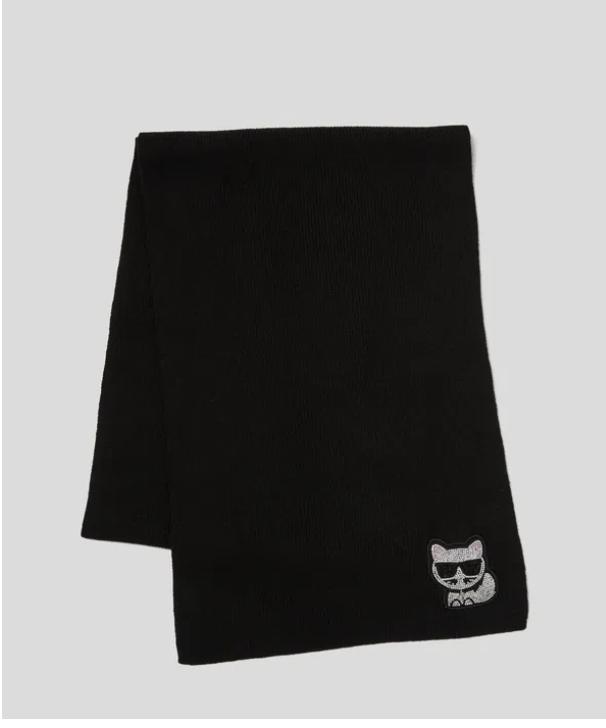 Karl Lagerfeld KIkonik Choupette Rhinestone Scarf