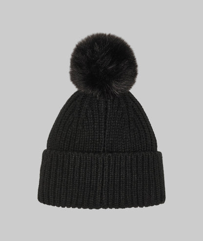 Karl Lagerfeld Paris Sassy Choupette Faux Fur Pom Beanie