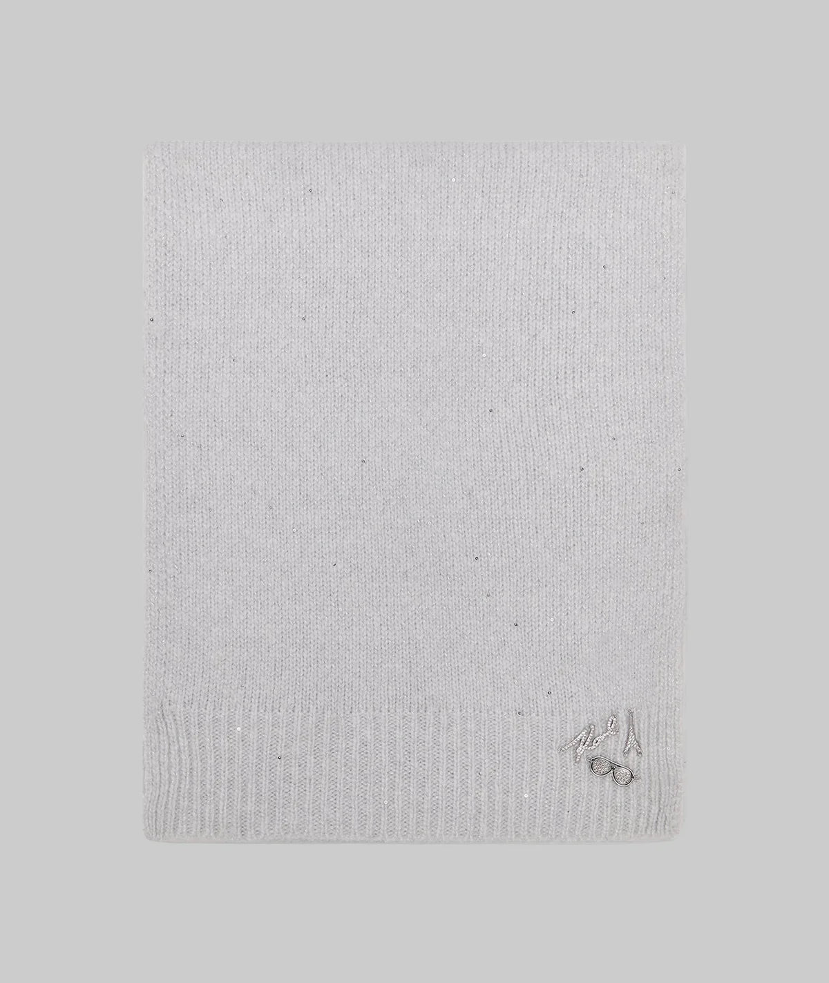 karl Lagerfeld SEQUIN YARN ivory colour SCARF