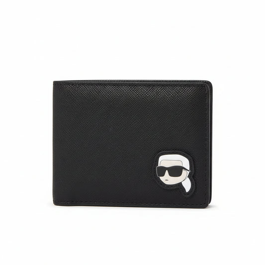 Karl Lagerfeld KIkonik 2.0 bifold wallet in black