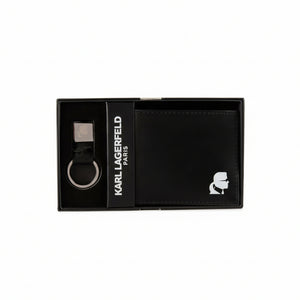 Karl Lagerfeld KIkonik 2.0 bifold wallet and a keychain