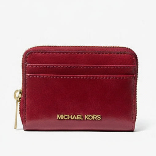 Michael Kors Jet Set Medium Distressed Zip Card Case