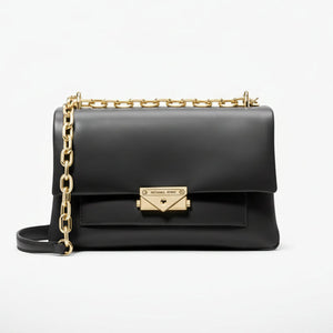 Michael Kors Cece shoulder bag in black leather