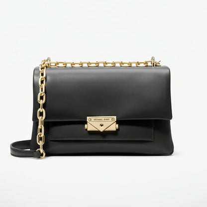 Michael Kors Cece shoulder bag in black leather