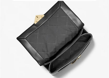 Michael Kors Cece shoulder bag in black leather