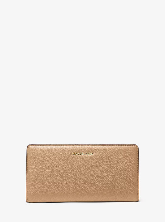 Michael Kors Bryant Large Pebbled Leather Snap Front Wallet