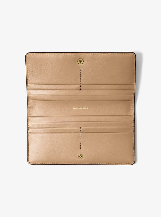 Michael Kors Bryant Large Pebbled Leather Snap Front Wallet
