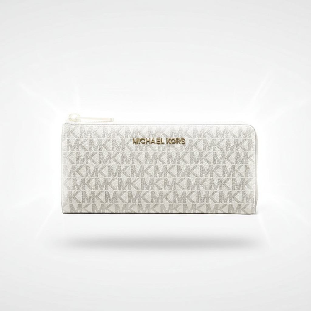 Michael Kors Jet Set Travel Continental Wallet white
