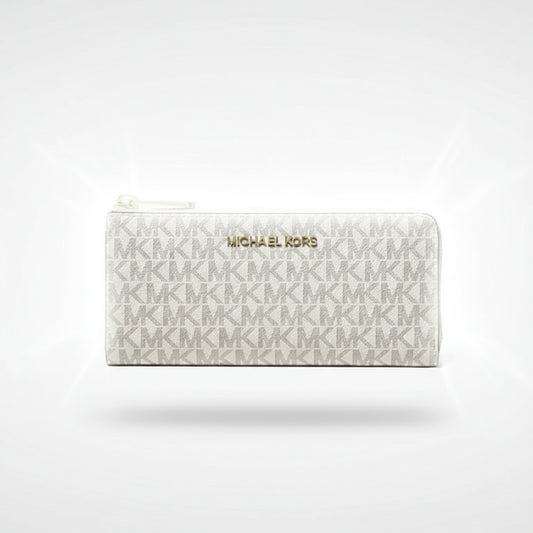 Michael Kors Jet Set Travel Continental Wallet white