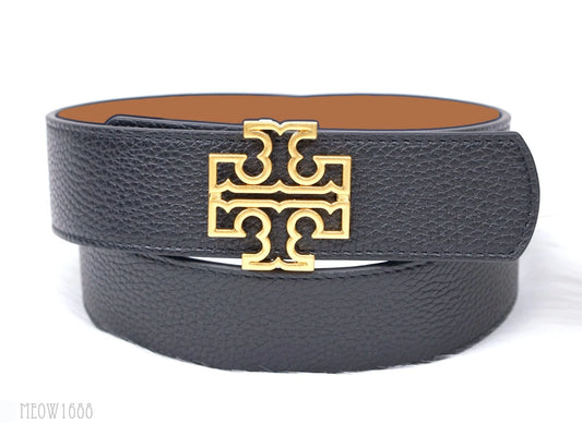 Tory Burch Britten Logo Reversible Belt