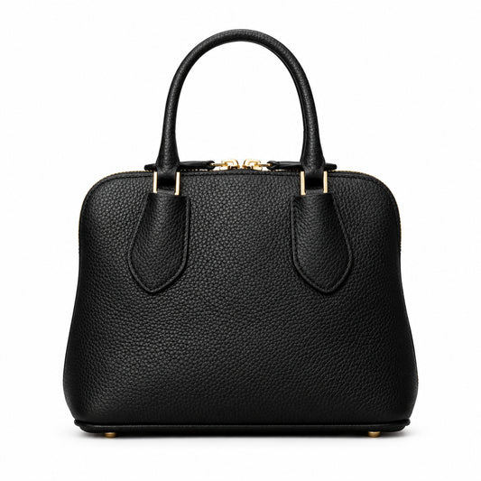 Tory Burch Mini Swing Leather Satchel crafted from pebbled leather